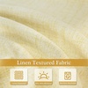 image:imageDriftAway Double Layer Linen Blackout Tie Up Curtains Thermal Insulated Fully Lined Balloon Roman Shade Bathroom Window Adjustable Rod Pocket for Small Window 31 Inch by 47 Inch YellowYellow