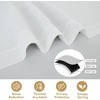 image:imageDriftAway Double Layer Linen Blackout Tie Up Curtains Thermal Insulated Fully Lined Balloon Roman Shade Bathroom Window Adjustable Rod Pocket for Small Window 31 Inch by 47 Inch YellowWhite