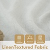 image:imageDriftAway Double Layer Linen Blackout Tie Up Curtains Thermal Insulated Fully Lined Balloon Roman Shade Bathroom Window Adjustable Rod Pocket for Small Window 31 Inch by 47 Inch YellowIvory Cream