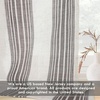 image:imageDriftAway Farmhouse Curtains for Living Room Vertical Striped Linen Curtains Semi Sheer Light Filtering Grommet Window Treatments 84 Inches Long 2 Panels Pinstripe Navy on BeigeG Grey