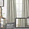 image:imageDriftAway Farmhouse Curtains for Living Room Vertical Striped Linen Curtains Semi Sheer Light Filtering Grommet Window Treatments 84 Inches Long 2 Panels Pinstripe Navy on BeigeB Black
