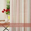 image:imageDriftAway Farmhouse Curtains for Living Room Vertical Striped Linen Curtains Semi Sheer Light Filtering Grommet Window Treatments 84 Inches Long 2 Panels Pinstripe Navy on BeigeG Red on Beige