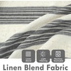 image:imageDriftAway Farmhouse Curtains for Living Room Vertical Striped Linen Curtains Semi Sheer Light Filtering Grommet Window Treatments 84 Inches Long 2 Panels Pinstripe Navy on BeigeB Grey