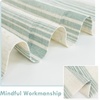 image:imageDriftAway Farmhouse Curtains for Living Room Vertical Striped Linen Curtains Semi Sheer Light Filtering Grommet Window Treatments 84 Inches Long 2 Panels Pinstripe Navy on BeigeG Jade Green