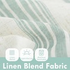 image:imageDriftAway Farmhouse Curtains for Living Room Vertical Striped Linen Curtains Semi Sheer Light Filtering Grommet Window Treatments 84 Inches Long 2 Panels Pinstripe Navy on BeigeG Jade Green