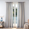 image:imageDriftAway Farmhouse Curtains for Living Room Vertical Striped Linen Curtains Semi Sheer Light Filtering Grommet Window Treatments 84 Inches Long 2 Panels Pinstripe Navy on BeigeB Jean Navy