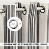 image:imageDriftAway Farmhouse Curtains for Living Room Vertical Striped Linen Curtains Semi Sheer Light Filtering Grommet Window Treatments 84 Inches Long 2 Panels Pinstripe Navy on BeigeG Black