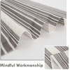 image:imageDriftAway Farmhouse Curtains for Living Room Vertical Striped Linen Curtains Semi Sheer Light Filtering Grommet Window Treatments 84 Inches Long 2 Panels Pinstripe Navy on BeigeG Grey
