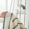 image:imageDriftAway Farmhouse Curtains for Living Room Vertical Striped Linen Curtains Semi Sheer Light Filtering Grommet Window Treatments 84 Inches Long 2 Panels Pinstripe Navy on BeigeB Black on Beige