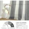 image:imageDriftAway Farmhouse Curtains for Living Room Vertical Striped Linen Curtains Semi Sheer Light Filtering Grommet Window Treatments 84 Inches Long 2 Panels Pinstripe Navy on BeigeB Grey