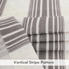 image:imageDriftAway Farmhouse Curtains for Living Room Vertical Striped Linen Curtains Semi Sheer Light Filtering Grommet Window Treatments 84 Inches Long 2 Panels Pinstripe Navy on BeigeG Grey