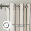 image:imageDriftAway Farmhouse Curtains for Living Room Vertical Striped Linen Curtains Semi Sheer Light Filtering Grommet Window Treatments 84 Inches Long 2 Panels Pinstripe Navy on BeigeG Black on Beige
