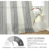 image:imageDriftAway Farmhouse Curtains for Living Room Vertical Striped Linen Curtains Semi Sheer Light Filtering Grommet Window Treatments 84 Inches Long 2 Panels Pinstripe Navy on BeigeB Grey