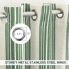 image:imageDriftAway Farmhouse Curtains for Living Room Vertical Striped Linen Curtains Semi Sheer Light Filtering Grommet Window Treatments 84 Inches Long 2 Panels Pinstripe Navy on BeigeG Loden Green