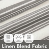 image:imageDriftAway Farmhouse Curtains for Living Room Vertical Striped Linen Curtains Semi Sheer Light Filtering Grommet Window Treatments 84 Inches Long 2 Panels Pinstripe Navy on BeigeG Grey