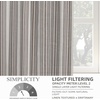 image:imageDriftAway Farmhouse Curtains for Living Room Vertical Striped Linen Curtains Semi Sheer Light Filtering Grommet Window Treatments 84 Inches Long 2 Panels Pinstripe Navy on BeigeG Grey