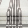 image:imageDriftAway Farmhouse Curtains for Living Room Vertical Striped Linen Curtains Semi Sheer Light Filtering Grommet Window Treatments 84 Inches Long 2 Panels Pinstripe Navy on BeigeG Grey