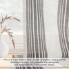 image:imageDriftAway Farmhouse Curtains for Living Room Vertical Striped Linen Curtains Semi Sheer Light Filtering Grommet Window Treatments 84 Inches Long 2 Panels Pinstripe Navy on BeigeG Grey
