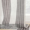 image:imageDriftAway Farmhouse Curtains for Living Room Vertical Striped Linen Curtains Semi Sheer Light Filtering Grommet Window Treatments 84 Inches Long 2 Panels Pinstripe Navy on BeigeG Grey