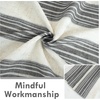 image:imageDriftAway Farmhouse Curtains for Living Room Vertical Striped Linen Curtains Semi Sheer Light Filtering Grommet Window Treatments 84 Inches Long 2 Panels Pinstripe Navy on BeigeB Grey