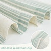 image:imageDriftAway Farmhouse Curtains for Living Room Vertical Striped Linen Curtains Semi Sheer Light Filtering Grommet Window Treatments 84 Inches Long 2 Panels Pinstripe Navy on BeigeG Jade Green
