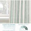 image:imageDriftAway Farmhouse Curtains for Living Room Vertical Striped Linen Curtains Semi Sheer Light Filtering Grommet Window Treatments 84 Inches Long 2 Panels Pinstripe Navy on BeigeG Jade Green