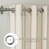 image:imageDriftAway Farmhouse Curtains for Living Room Vertical Striped Linen Curtains Semi Sheer Light Filtering Grommet Window Treatments 84 Inches Long 2 Panels Pinstripe Navy on BeigeG Grey on Beige