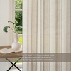 image:imageDriftAway Farmhouse Curtains for Living Room Vertical Striped Linen Curtains Semi Sheer Light Filtering Grommet Window Treatments 84 Inches Long 2 Panels Pinstripe Navy on BeigeB Grey on Beige