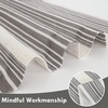 image:imageDriftAway Farmhouse Curtains for Living Room Vertical Striped Linen Curtains Semi Sheer Light Filtering Grommet Window Treatments 84 Inches Long 2 Panels Pinstripe Navy on BeigeG Grey