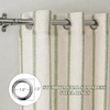 image:imageDriftAway Farmhouse Curtains for Living Room Vertical Striped Linen Curtains Semi Sheer Light Filtering Grommet Window Treatments 84 Inches Long 2 Panels Pinstripe Navy on BeigeG Loden Green on Beige