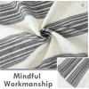 image:imageDriftAway Farmhouse Curtains for Living Room Vertical Striped Linen Curtains Semi Sheer Light Filtering Grommet Window Treatments 84 Inches Long 2 Panels Pinstripe Navy on BeigeB Grey