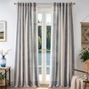 image:imageDriftAway Farmhouse Curtains for Living Room Vertical Striped Linen Curtains Semi Sheer Light Filtering Grommet Window Treatments 84 Inches Long 2 Panels Pinstripe Navy on BeigeB Dark Blue