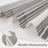 image:imageDriftAway Farmhouse Curtains for Living Room Vertical Striped Linen Curtains Semi Sheer Light Filtering Grommet Window Treatments 84 Inches Long 2 Panels Pinstripe Navy on BeigeG Grey