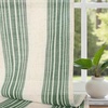 image:imageDriftAway Farmhouse Curtains for Living Room Vertical Striped Linen Curtains Semi Sheer Light Filtering Grommet Window Treatments 84 Inches Long 2 Panels Pinstripe Navy on BeigeB Loden Green