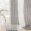 image:imageDriftAway Farmhouse Curtains for Living Room Vertical Striped Linen Curtains Semi Sheer Light Filtering Grommet Window Treatments 84 Inches Long 2 Panels Pinstripe Navy on BeigeG Grey
