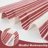 image:imageDriftAway Farmhouse Curtains for Living Room Vertical Striped Linen Curtains Semi Sheer Light Filtering Grommet Window Treatments 84 Inches Long 2 Panels Pinstripe Navy on BeigeG Red