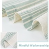 image:imageDriftAway Farmhouse Curtains for Living Room Vertical Striped Linen Curtains Semi Sheer Light Filtering Grommet Window Treatments 84 Inches Long 2 Panels Pinstripe Navy on BeigeG Jade Green