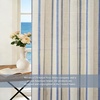 image:imageDriftAway Farmhouse Curtains for Living Room Vertical Striped Linen Curtains Semi Sheer Light Filtering Grommet Window Treatments 84 Inches Long 2 Panels Pinstripe Navy on BeigeB Navy on Beige