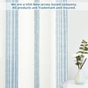 image:imageDriftAway Farmhouse Curtains for Living Room Vertical Striped Linen Curtains Semi Sheer Light Filtering Grommet Window Treatments 84 Inches Long 2 Panels Pinstripe Navy on BeigeG Jean Navy