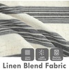 image:imageDriftAway Farmhouse Curtains for Living Room Vertical Striped Linen Curtains Semi Sheer Light Filtering Grommet Window Treatments 84 Inches Long 2 Panels Pinstripe Navy on BeigeB Grey