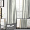 image:imageDriftAway Farmhouse Curtains for Living Room Vertical Striped Linen Curtains Semi Sheer Light Filtering Grommet Window Treatments 84 Inches Long 2 Panels Pinstripe Navy on BeigeB Grey