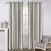 image:imageDriftAway Farmhouse Curtains for Living Room Vertical Striped Linen Curtains Semi Sheer Light Filtering Grommet Window Treatments 84 Inches Long 2 Panels Pinstripe Navy on BeigeG Grey