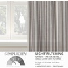 image:imageDriftAway Farmhouse Curtains for Living Room Vertical Striped Linen Curtains Semi Sheer Light Filtering Grommet Window Treatments 84 Inches Long 2 Panels Pinstripe Navy on BeigeG Grey