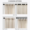 image:imageDriftAway Farmhouse Curtains for Living Room Vertical Striped Linen Curtains Semi Sheer Light Filtering Grommet Window Treatments 84 Inches Long 2 Panels Pinstripe Navy on BeigeB Grey on Beige