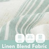 image:imageDriftAway Farmhouse Curtains for Living Room Vertical Striped Linen Curtains Semi Sheer Light Filtering Grommet Window Treatments 84 Inches Long 2 Panels Pinstripe Navy on BeigeG Jade Green