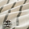 image:imageDriftAway Farmhouse Curtains for Living Room Vertical Striped Linen Curtains Semi Sheer Light Filtering Grommet Window Treatments 84 Inches Long 2 Panels Pinstripe Navy on BeigeG Black on Beige