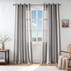 image:imageDriftAway Farmhouse Curtains for Living Room Vertical Striped Linen Curtains Semi Sheer Light Filtering Grommet Window Treatments 84 Inches Long 2 Panels Pinstripe Navy on BeigeG Black