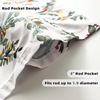 image:imageDriftAway Jasmine Watercolor Branch Botanical Thermal Insulated Energy Saving Window Curtain Valance for Living Room Bedroom Kitchen 2 Layers 52 Inch by 18 Inch Plus 2 Inch Header Multi 1 Pack1