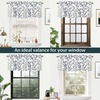 image:imageDriftAway Jasmine Watercolor Branch Botanical Thermal Insulated Energy Saving Window Curtain Valance for Living Room Bedroom Kitchen 2 Layers 52 Inch by 18 Inch Plus 2 Inch Header Multi 1 Pack1