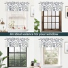 image:imageDriftAway Jasmine Watercolor Branch Botanical Thermal Insulated Energy Saving Window Curtain Valance for Living Room Bedroom Kitchen 2 Layers 52 Inch by 18 Inch Plus 2 Inch Header Multi 1 Pack1